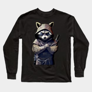 Raccoon Ninja Long Sleeve T-Shirt